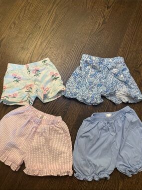 Girls Spring Mix: Floral & Pastel Shorts Set of 4